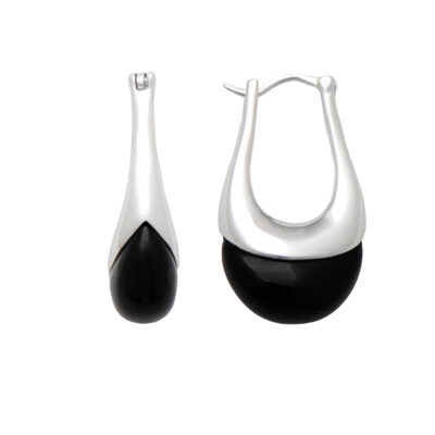 Aurora Drop EarringsSilver/Blk