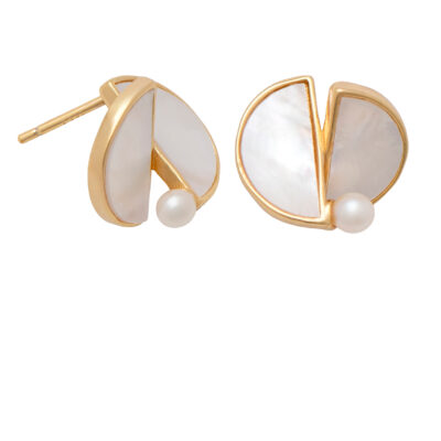 Moonlit Pearl Studs