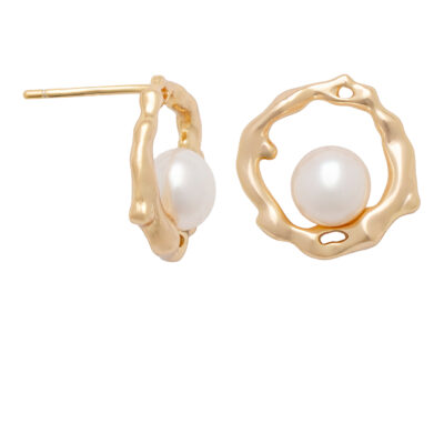 Aura Pearl Stud Earrings