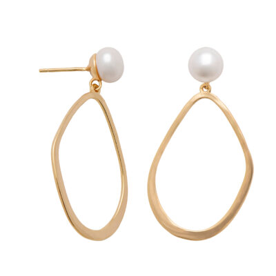 Willow Pearl Hoops
