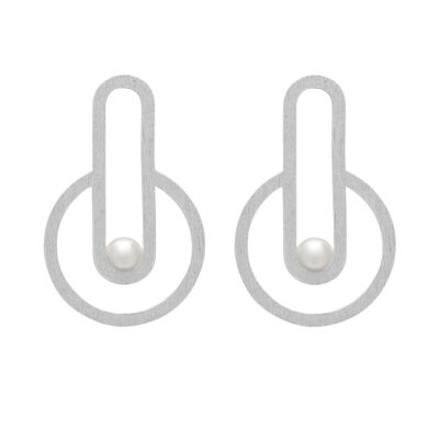 Interconnected #2 Earrings Silver