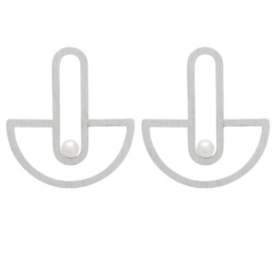 Interconnected #1 Earrings Silver